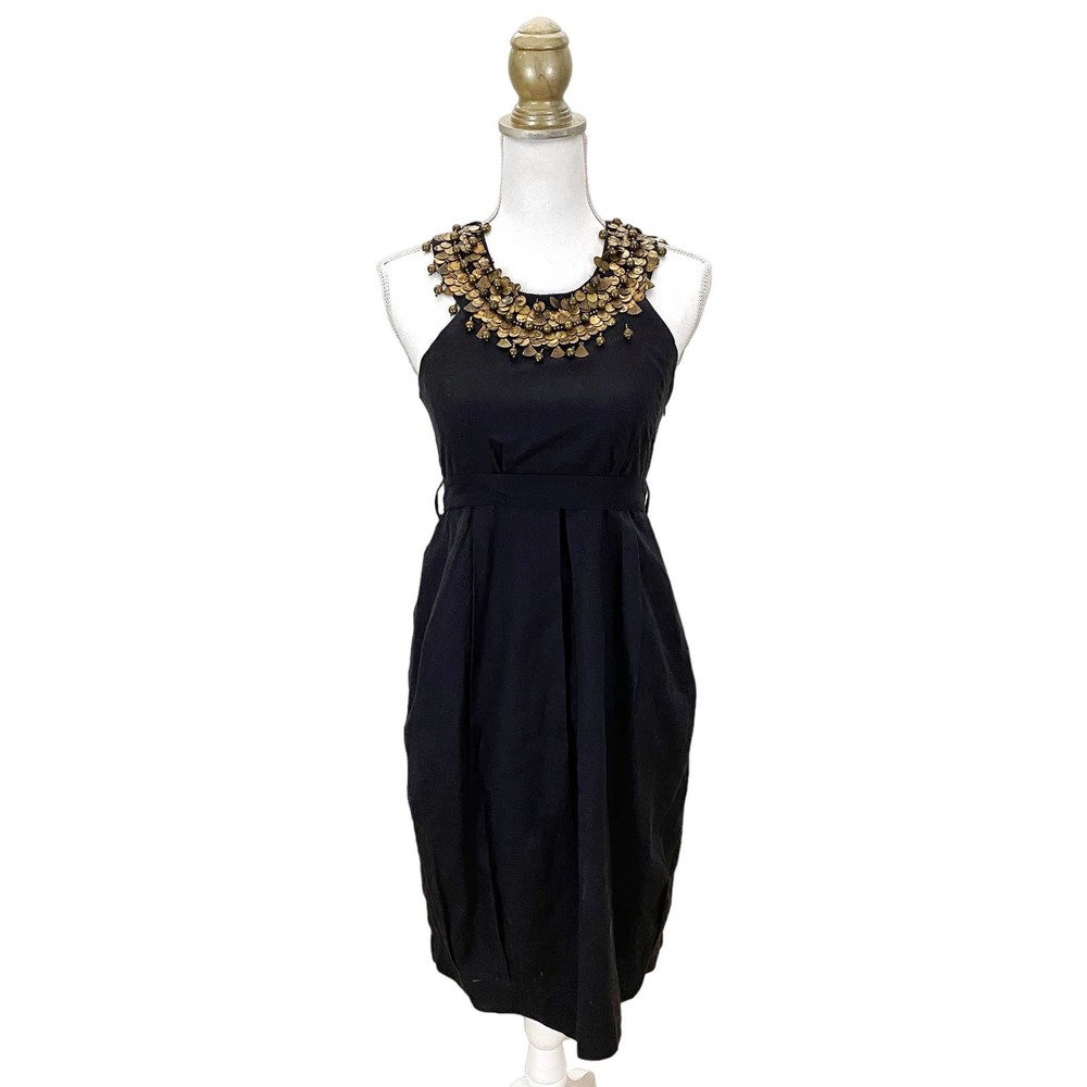 Remark Boho Embellished Collar Dress